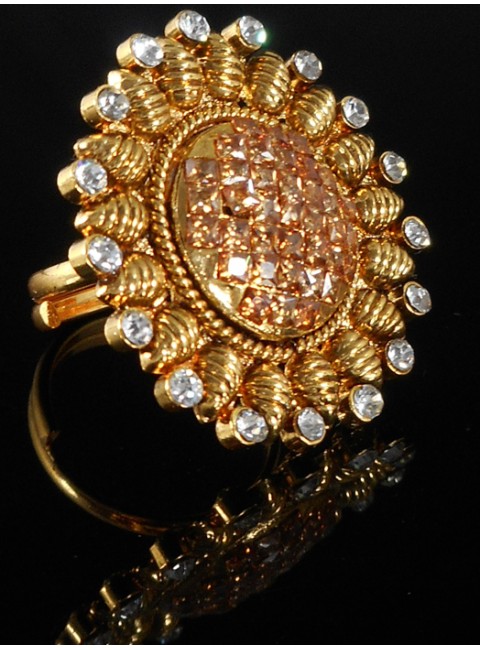 Designer Polki Finger Ring